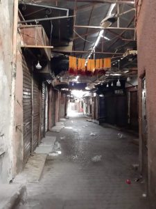 Bazar de Marrakech cerrado por pandemia